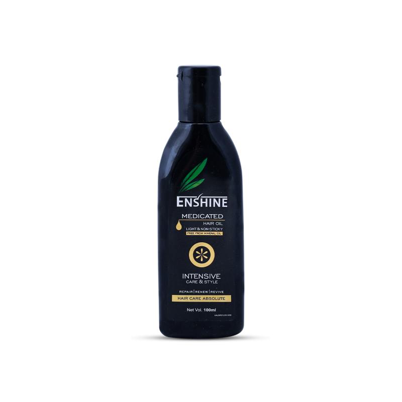 Enshine Medicated Hair Oil, Light & Non-Sticky